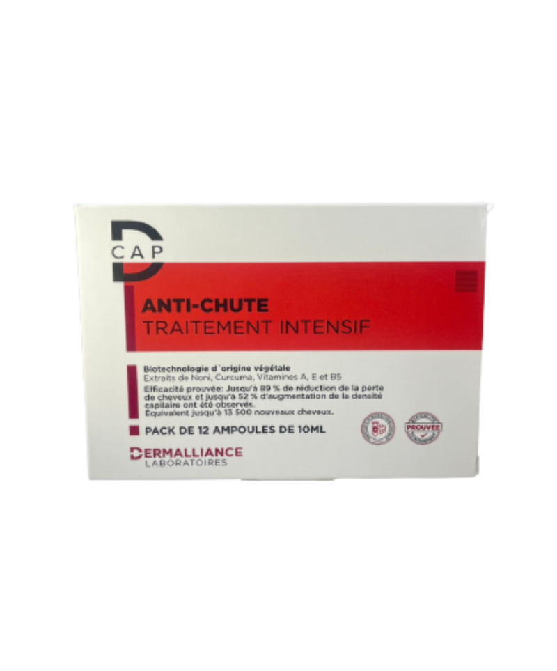 D-CAP AMPOULES TRAITEMENT INTENSIF ANTI-CHUTE 12 X 10 ML